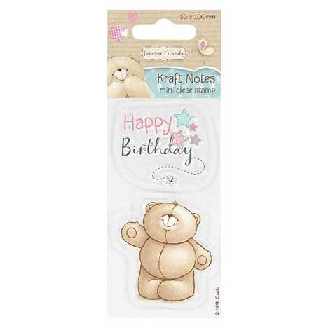 Kraft Notes Forever Friends Mini Clear Stamp